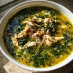 spinach soup with chicken