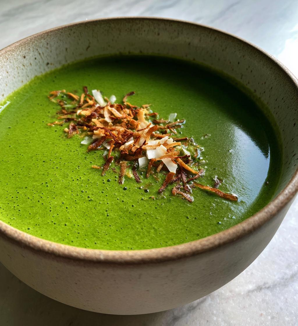 Spinach Soup with Coconut Milk: 25-Minute Comfort Bowl