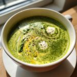 spinach soup with egg