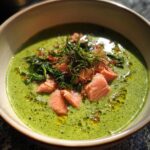 spinach soup with salmon