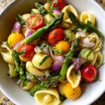 spring pasta salad with asparagus