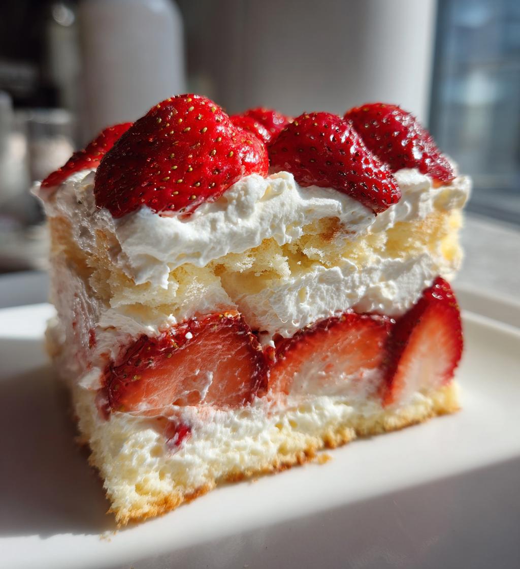 strawberry angel food cake dessert recipe