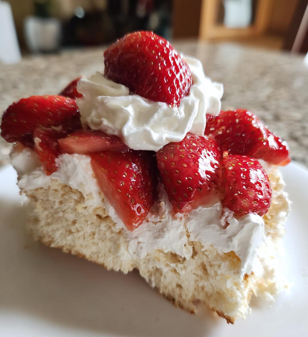 strawberry desserts angel food cake