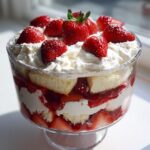strawberry desserts trifle angel food cake
