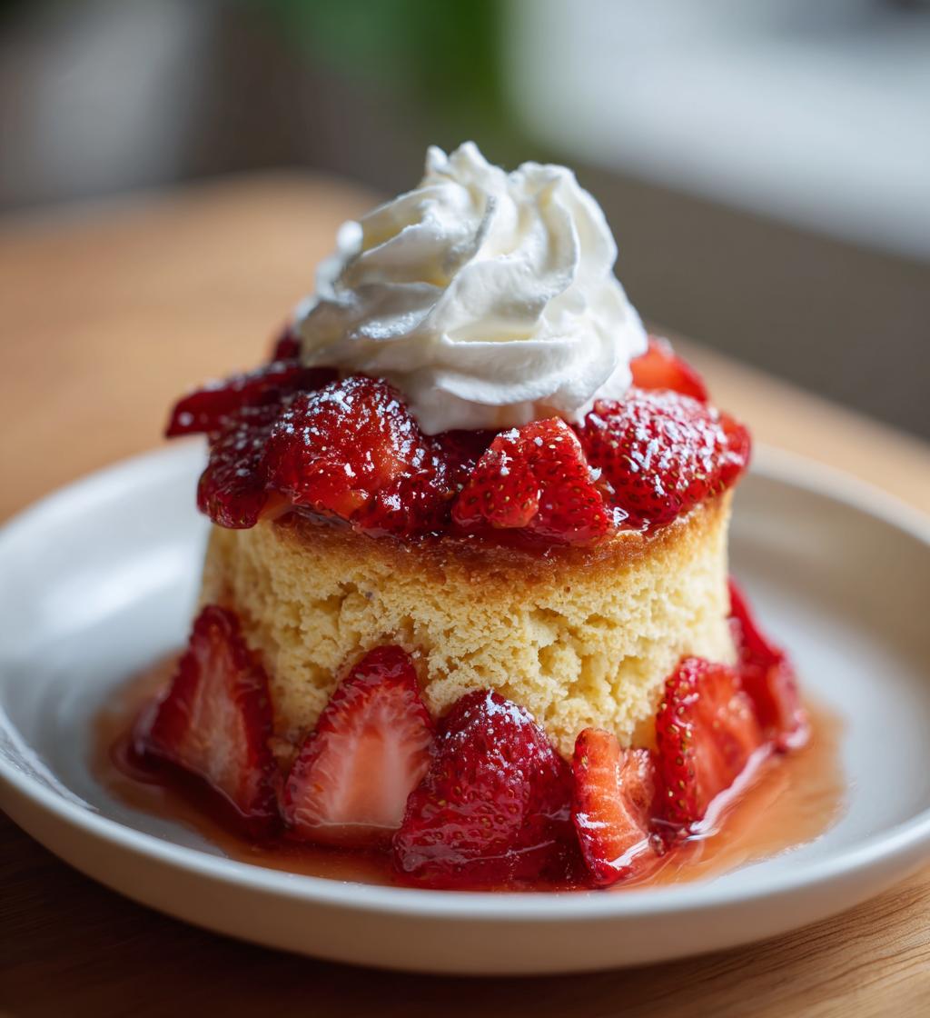 strawberry desserts with angel food cake