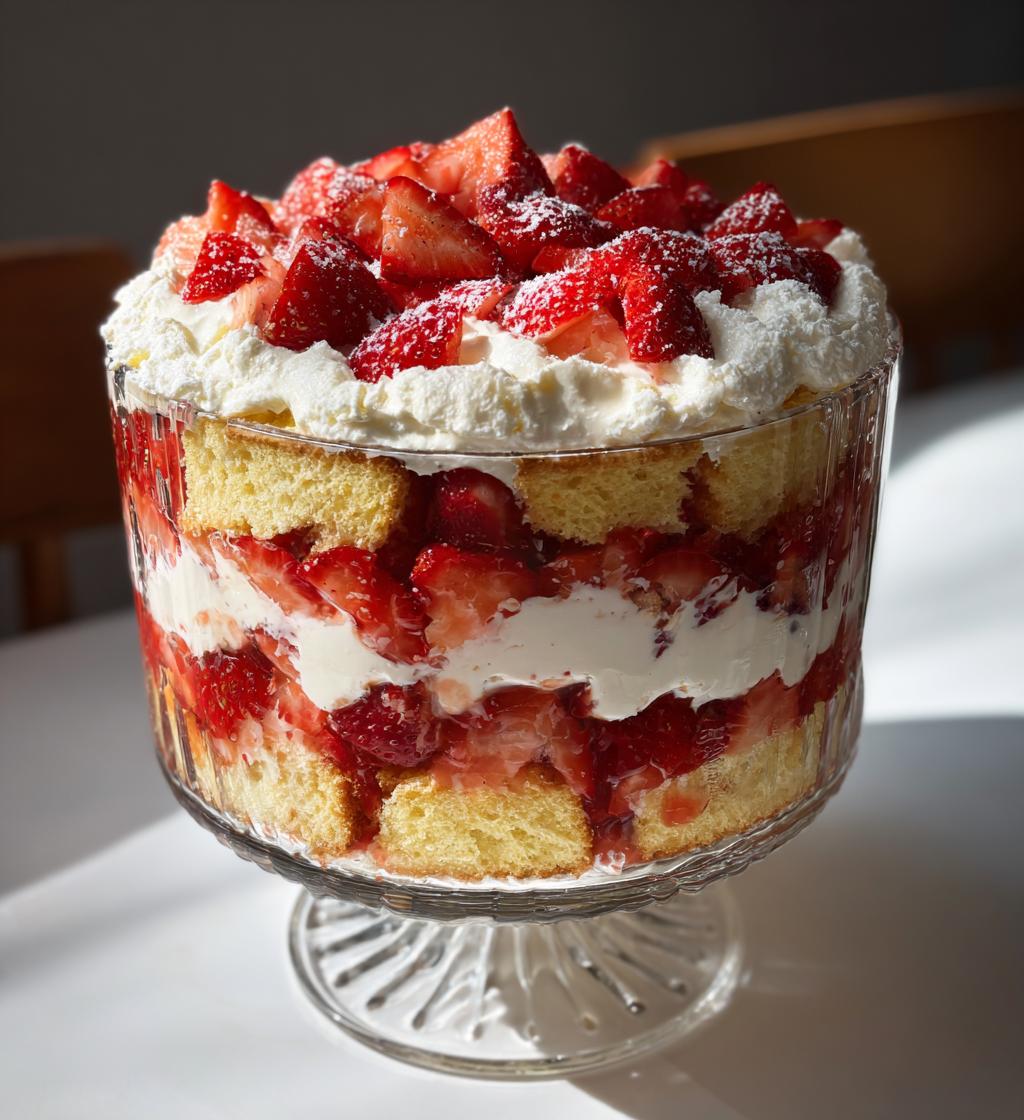 strawberry shortcake trifle