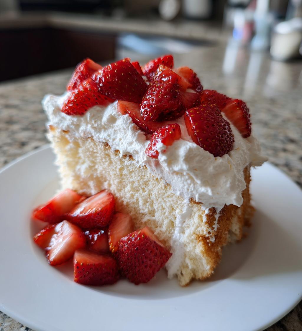 weight watchers strawberry angel food cake