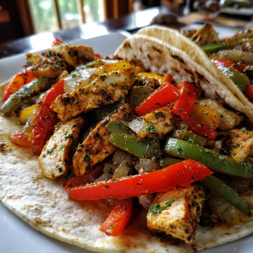 Blackstone camping meals: Irresistible Grilled Chicken Fajitas in 25 Minutes