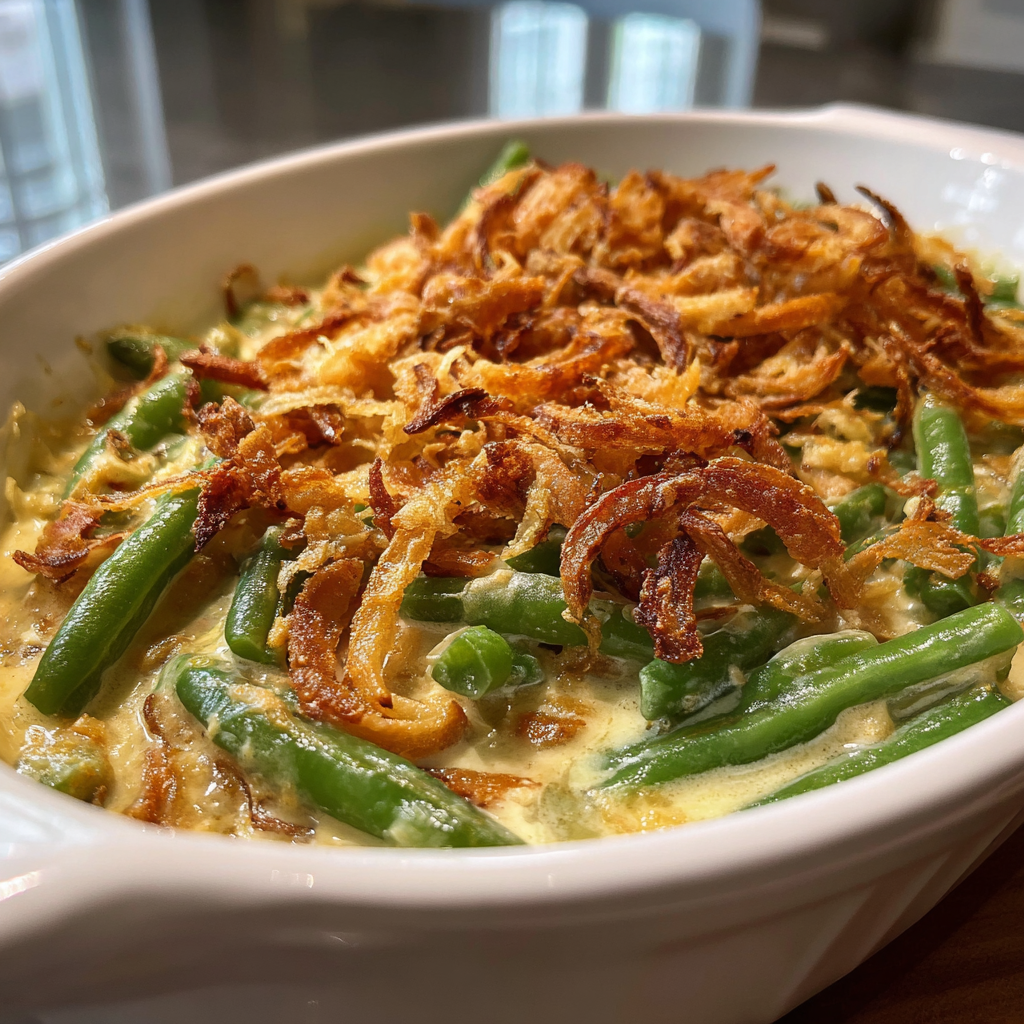 crockpot green bean casserole: The Perfect Side for 8 Servings
