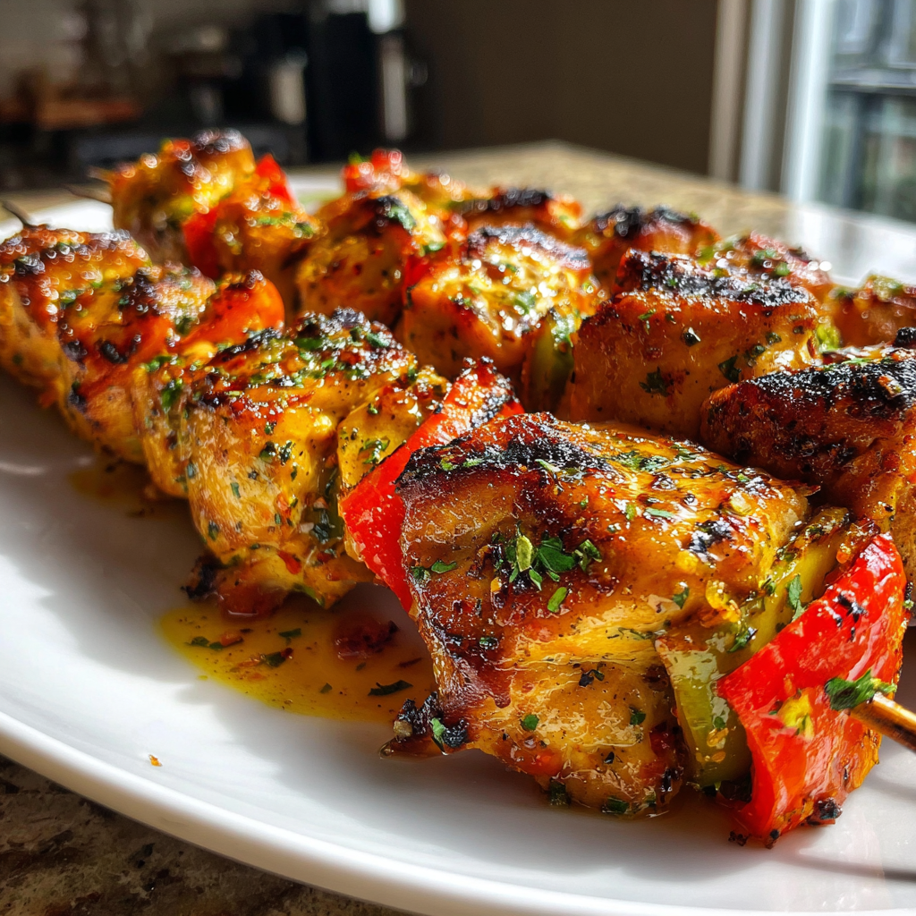 Memorial Day Food: Irresistible Grilled Chicken Skewers for 6