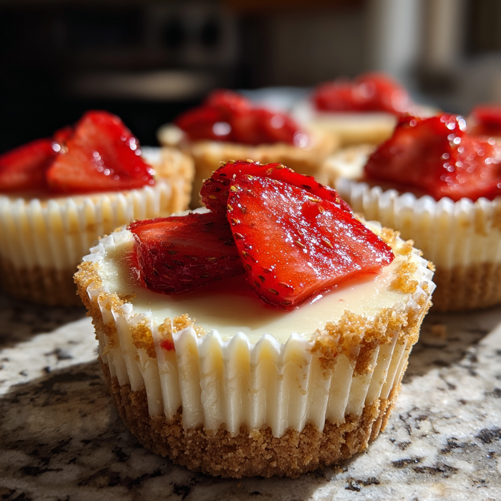 Mini Strawberry Cheesecakes: Irresistible Individual Desserts