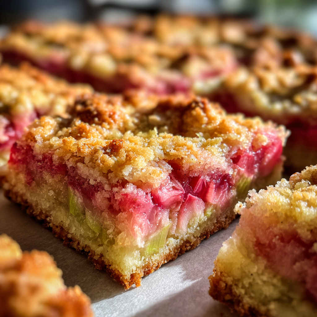 Old-Fashioned Rhubarb Bars with a Buttery Shortbread Crust: 1 Irresistible Recipe to Relive Nostalgic Flavors