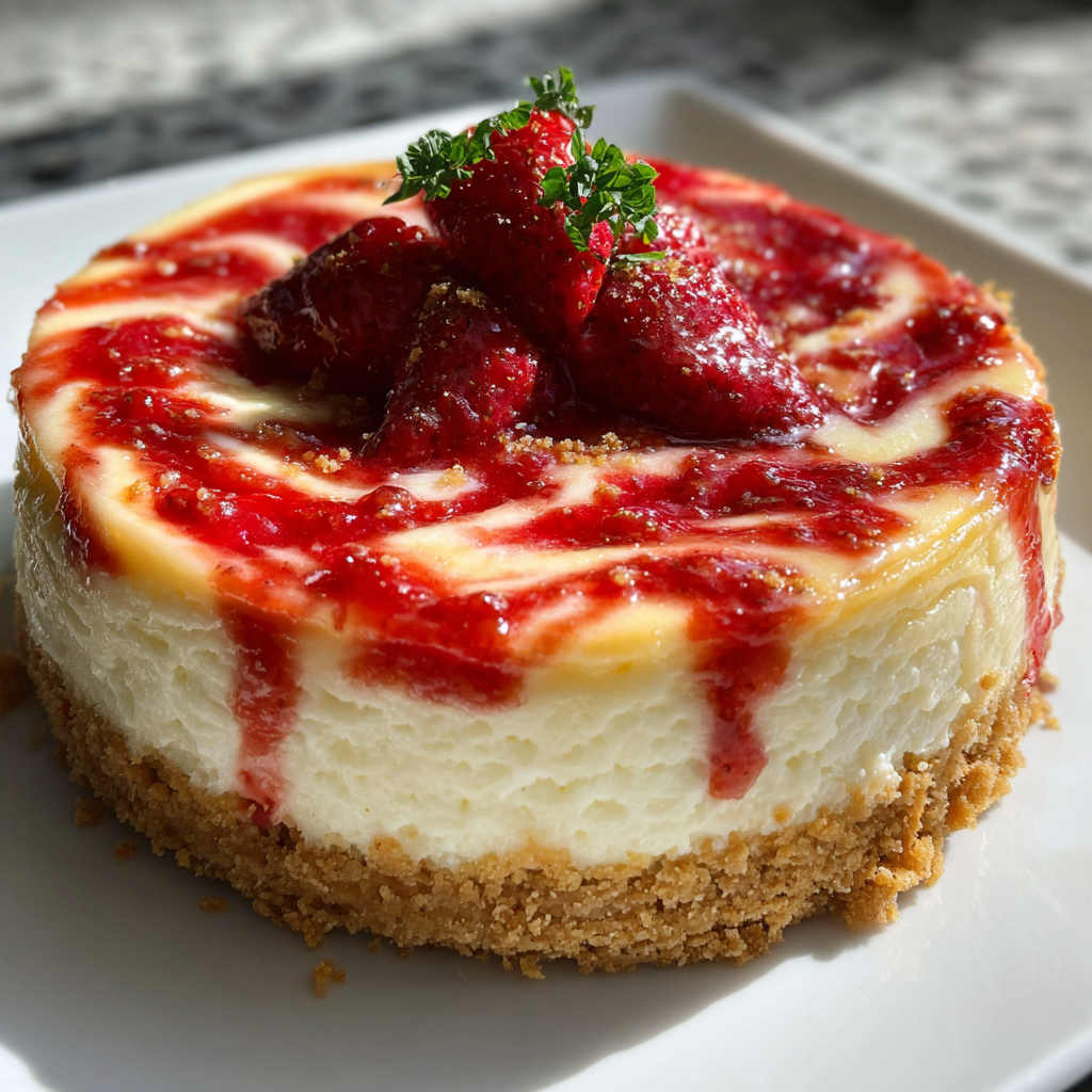 Strawberry Swirl Cheesecake: 10 Steps to Irresistible Perfection