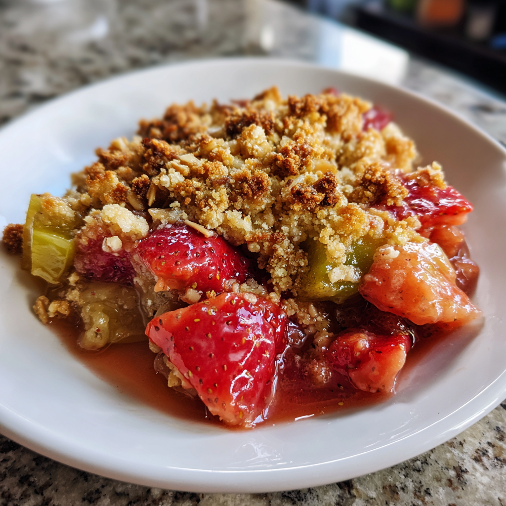 Vegan Strawberry Rhubarb Crisp: 1 Irresistible Dairy-Free Dessert