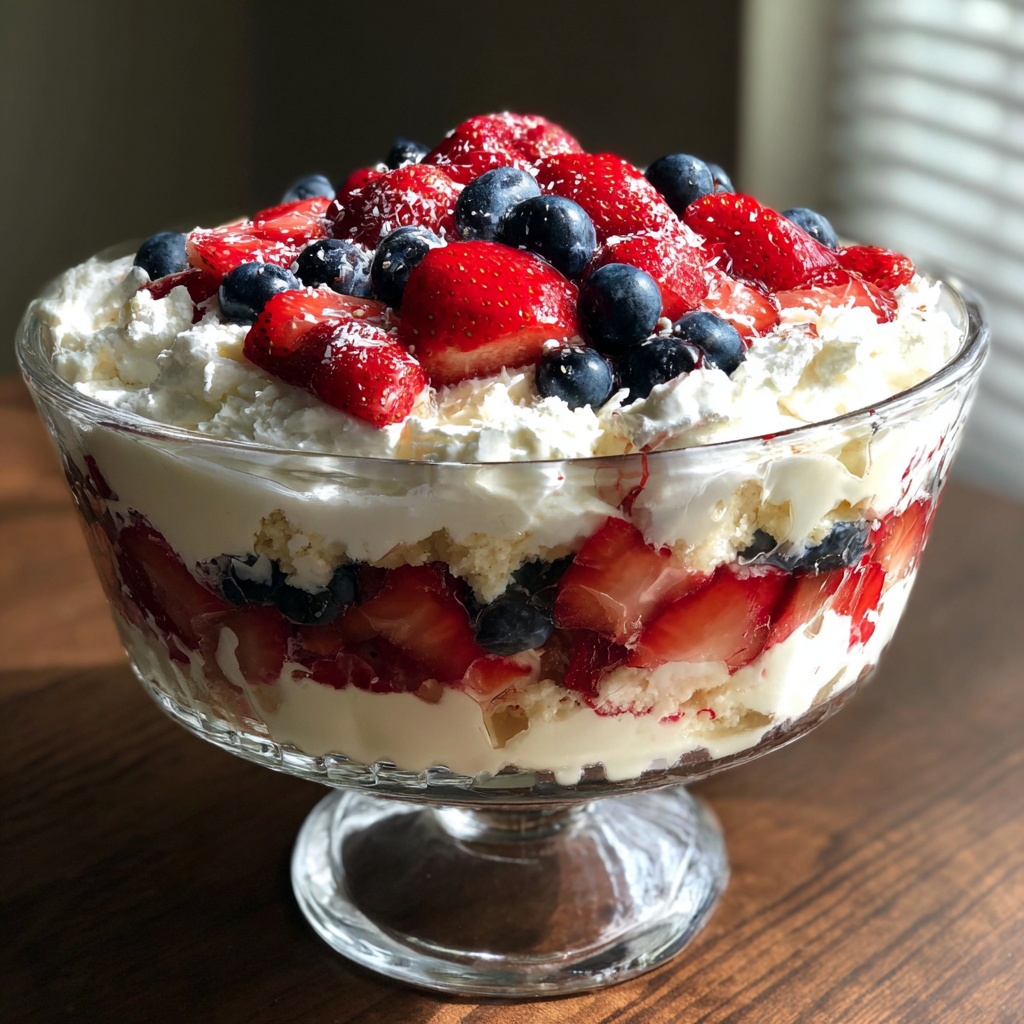 4th of July Desserts: Irresistible Trifle with 3 Fresh Layers