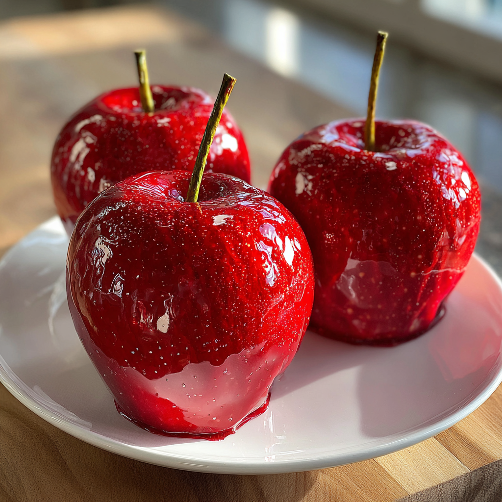 desserts for christmas: 5 Irresistible Candy Apples with a Glossy Finish