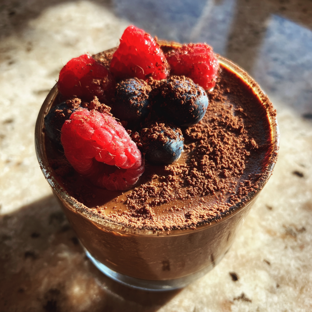 diet desserts: 10 Minutes to Irresistible Healthy Chocolate Mousse