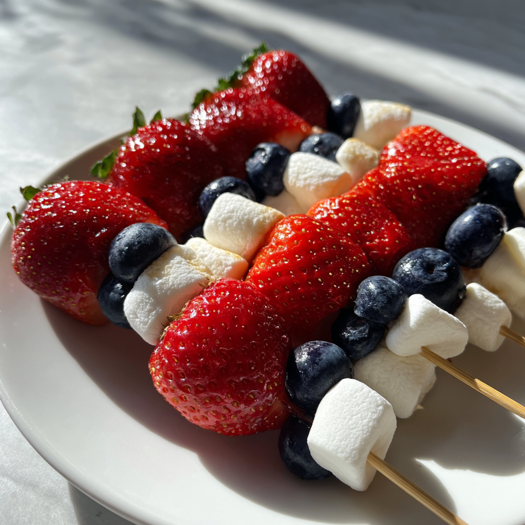 fourth of july party ideas food: 3 Irresistible Fruit Skewers