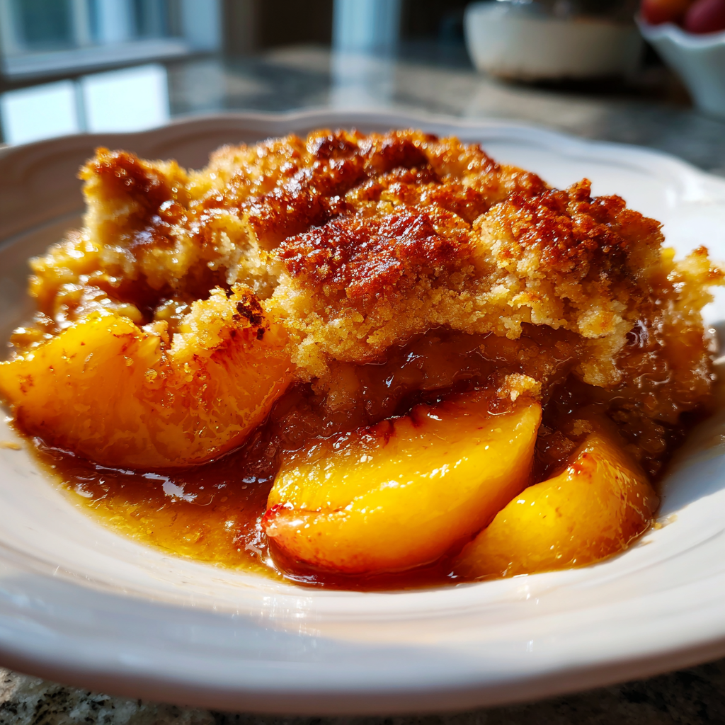 Fresh Peach Desserts: Irresistible Fresh Peach Cobbler for 8