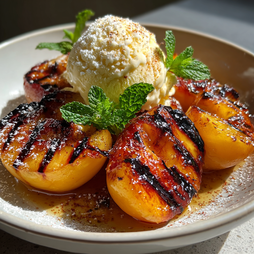 Grilled peaches with ice cream: 5 steps to a perfect summer treat