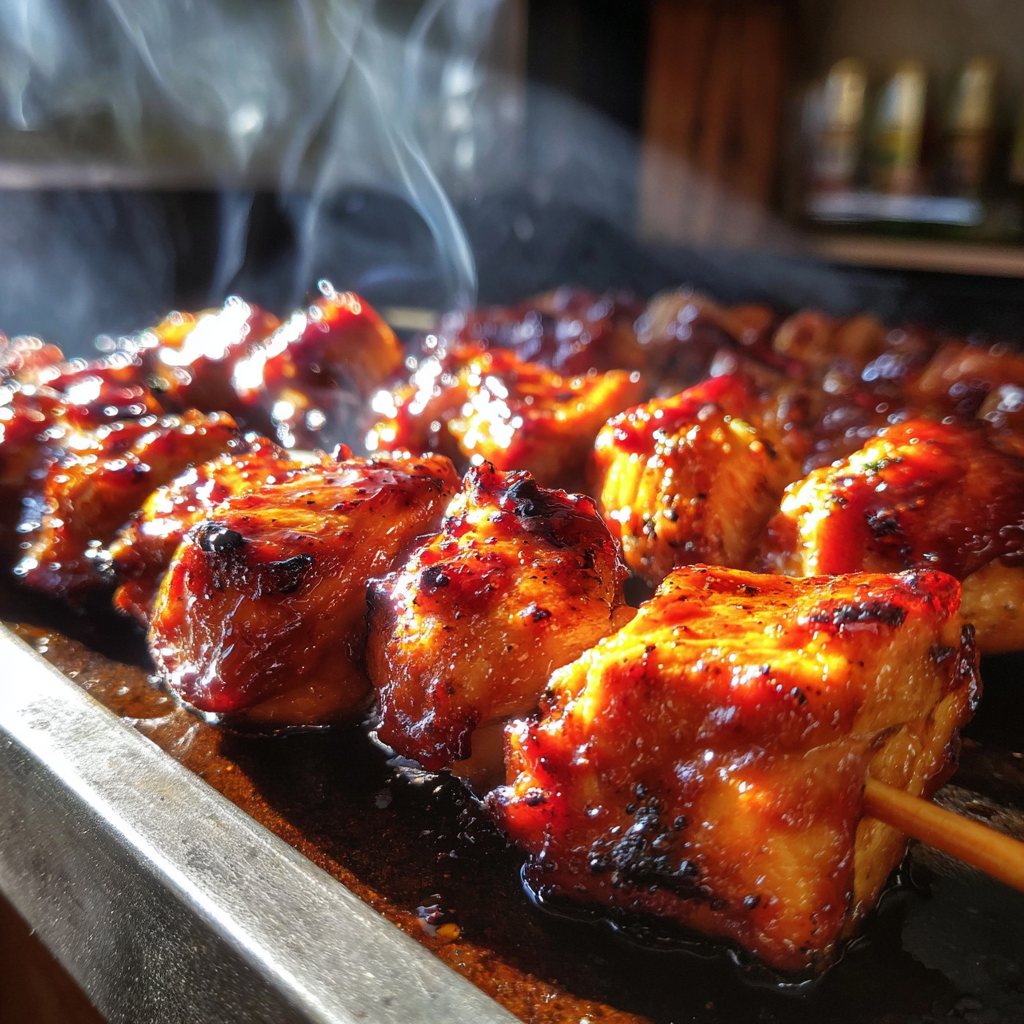 Memorial Day Food for a Crowd: Perfect BBQ Chicken Skewers