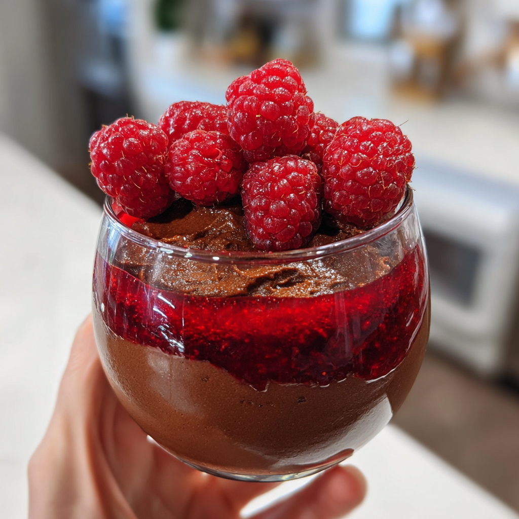 Raspberry desserts: Irresistible Chocolate Mousse in 25 Minutes