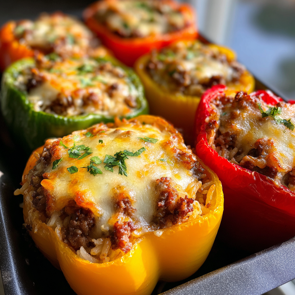 Stuffed Bell Peppers Ground Beef: 40 Minutes to Irresistible Flavor