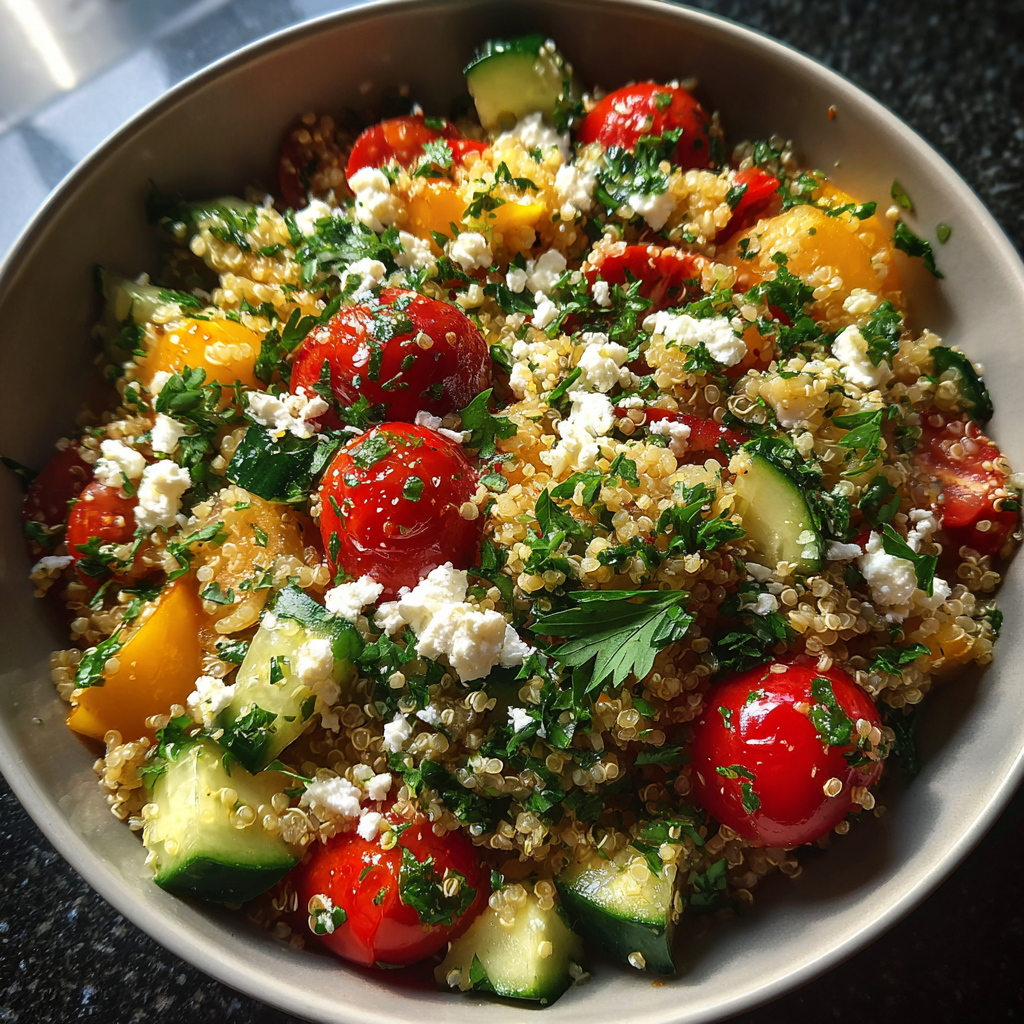 summer lunch ideas: 15-Minute Irresistible Fresh Quinoa Salad