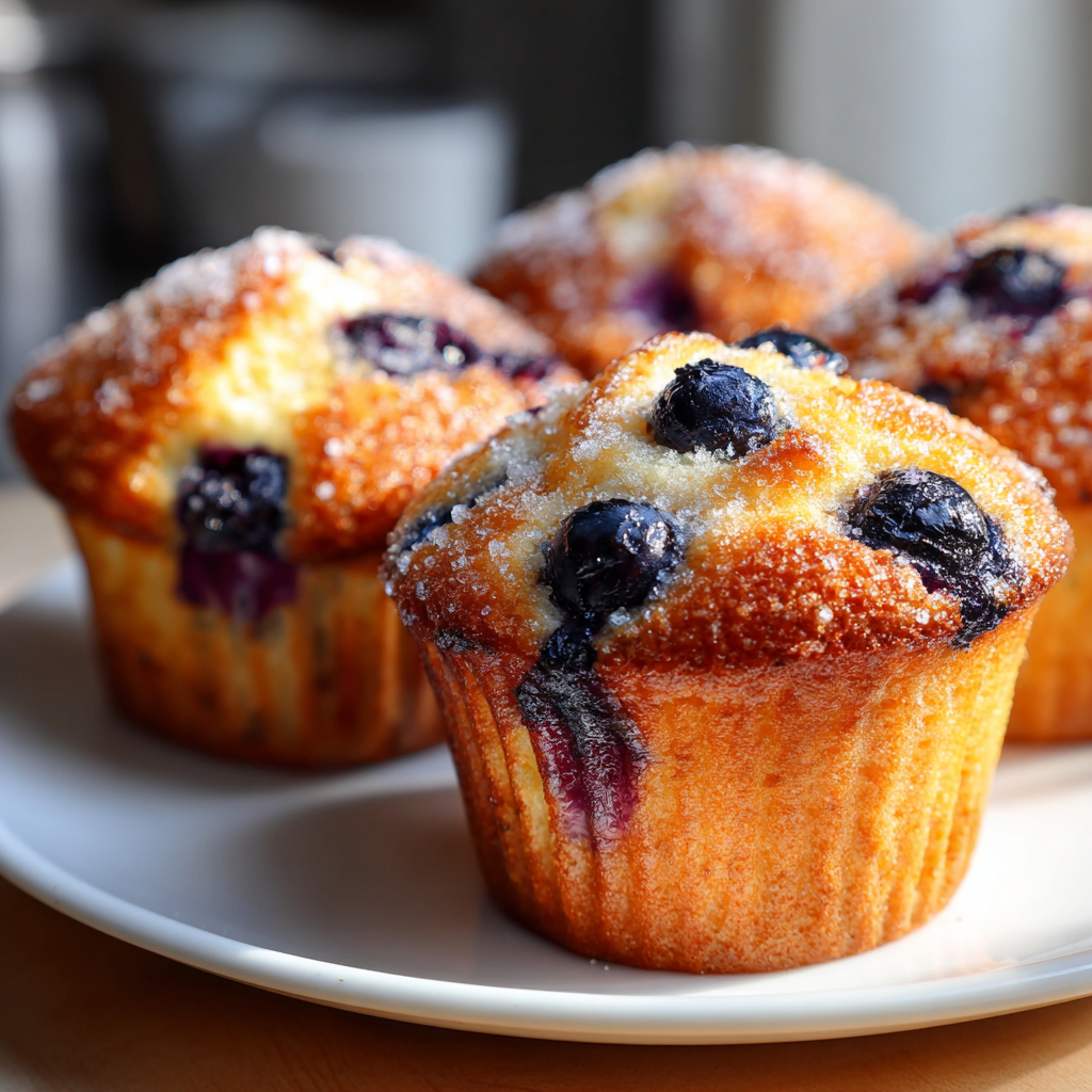 Blueberry Muffins: Perfectly Fluffy Treats Bursting with Flavor