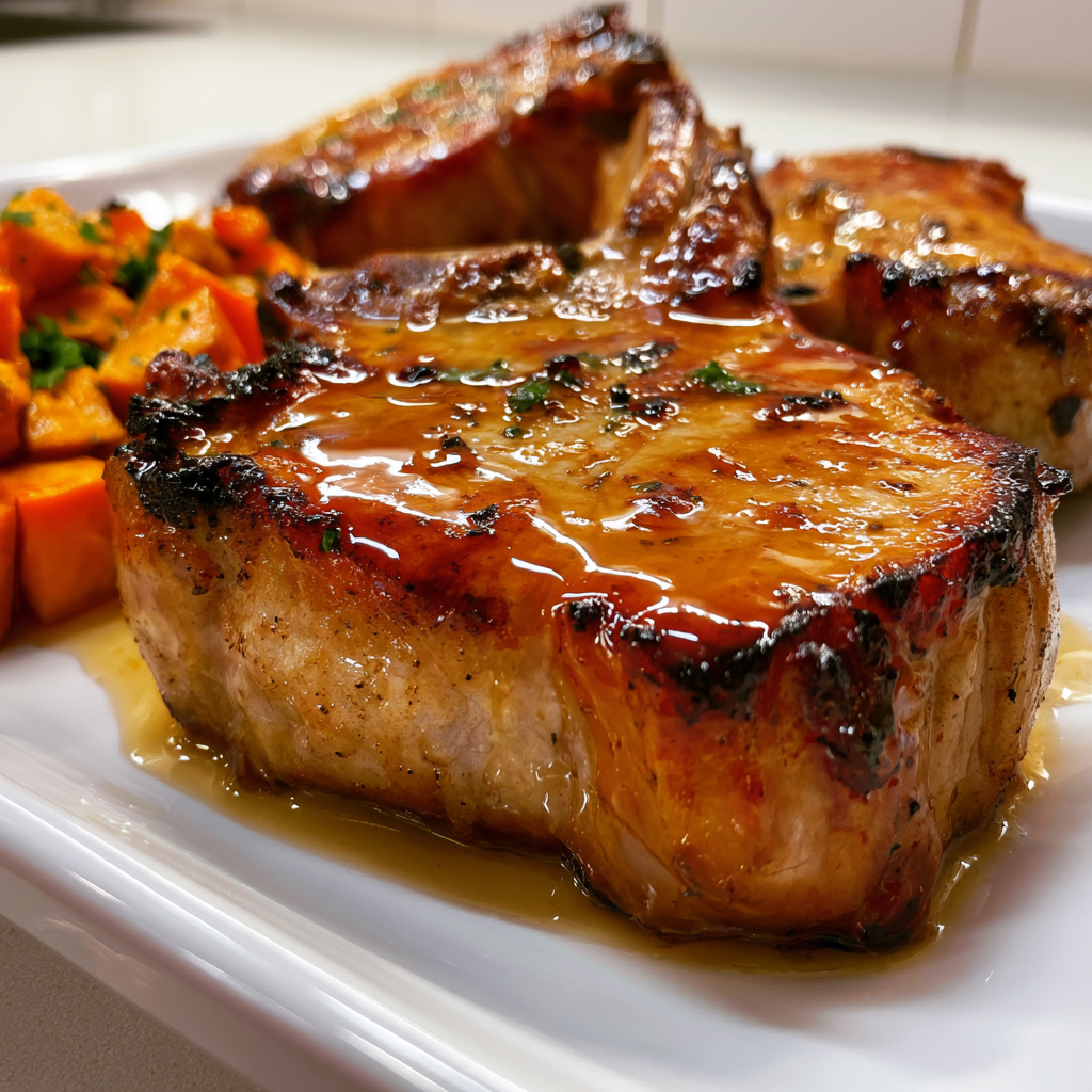Maple Glazed Pork Chops with Sweet Potatoes: 30 Minutes to Perfect