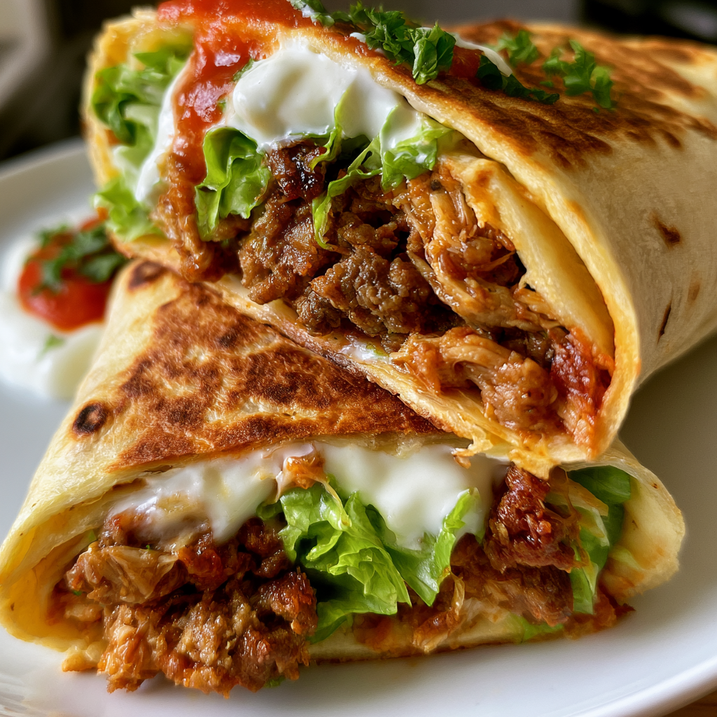 Tortilla Wraps with Chicken and Ground Beef: 15 Minutes to Perfect Flavor