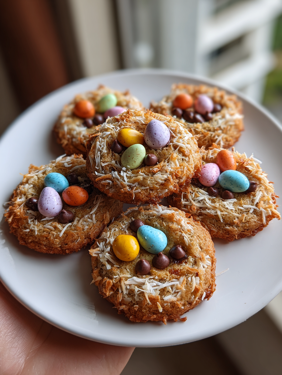 birds nest easter cookies
