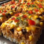 Comforting One-Pot Cheesy Southwest Chicken & Rice: Easy and Delicious Casserole