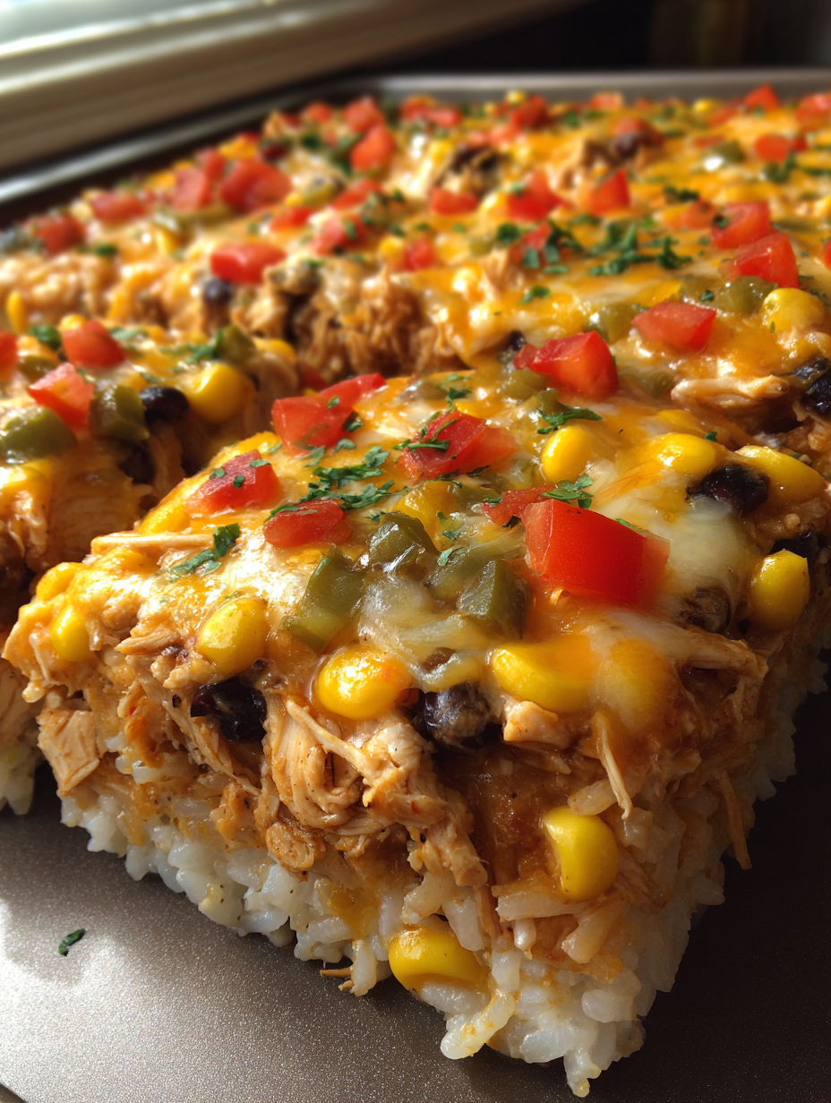 Comforting One-Pot Cheesy Southwest Chicken & Rice: Easy and Delicious Casserole