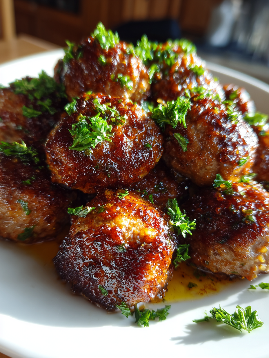 Crockpot Honey Garlic Meatballs
