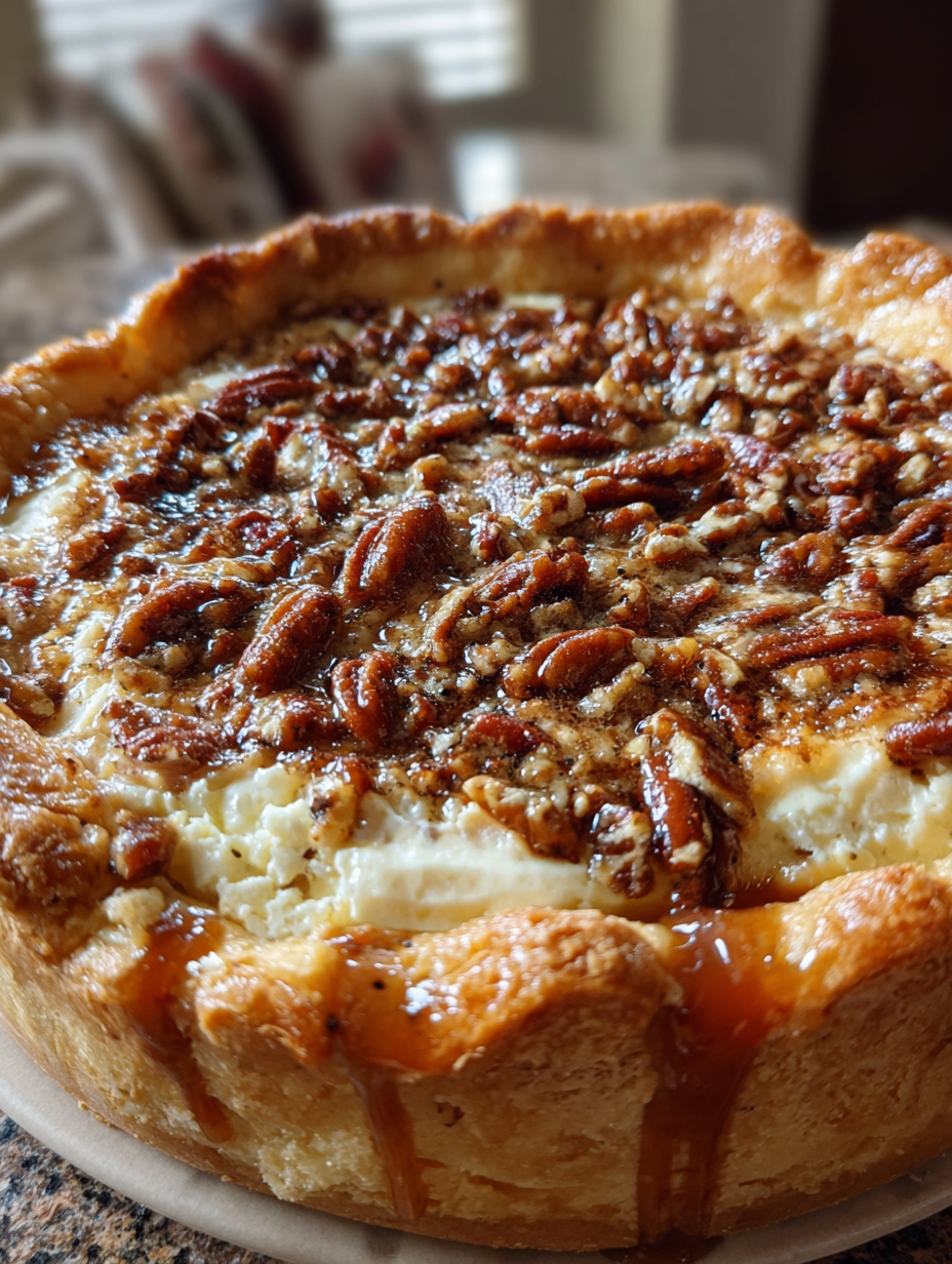 DELICIOUS PECAN CHEESECAKE PIE