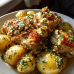 Garlic Parmesan Crockpot Chicken and Potatoes