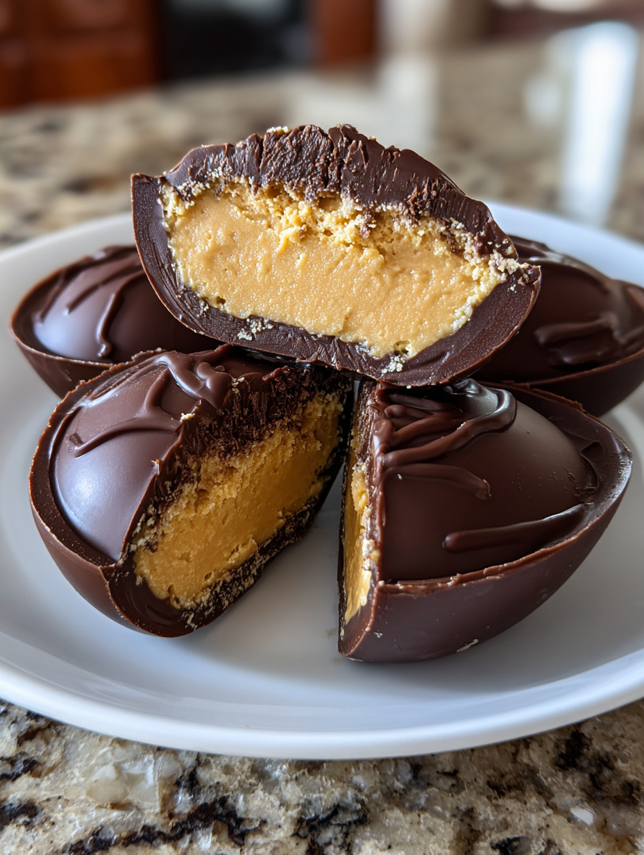homemade reese's eggs