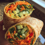 ideas for kids lunches for school: Easy Rainbow Wraps with Hummus