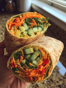 ideas for kids lunches for school: Easy Rainbow Wraps with Hummus