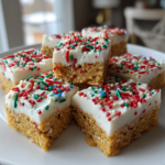 SANTA'S NO-BAKE SUGAR COOKIE BARS: Easy and Delicious Holiday Treats