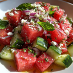 watermelon cucumber salad