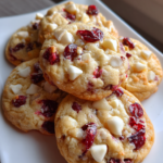White Chocolate Cranberry Cookies STRAWBERRY