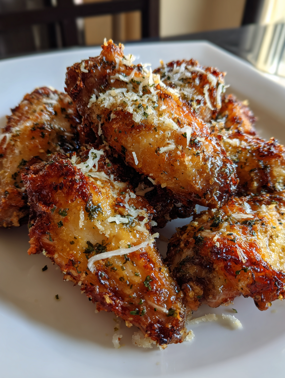 Air Fryer Garlic Parmesan Wings: Amazing Crispy Chicken Delight
