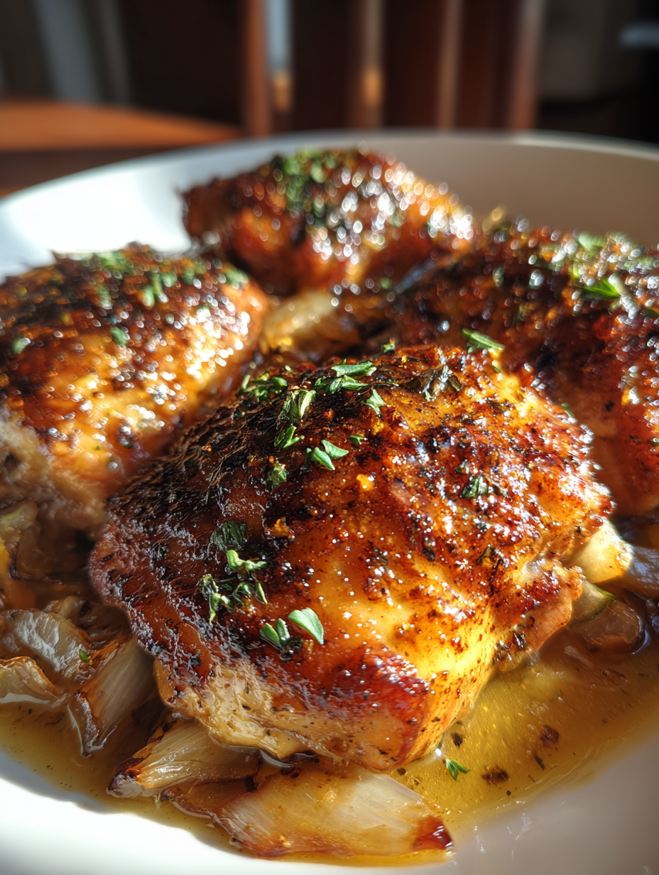 Apple Cider Braised Chicken Thighs: Deliciously Tender and Flavorful