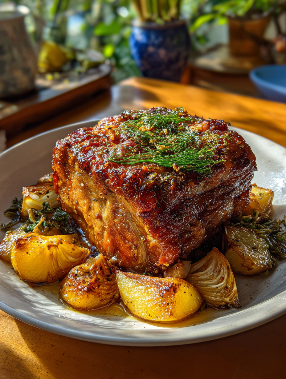 Apple and Fennel Roasted Pork: A Deliciously Savory Delight