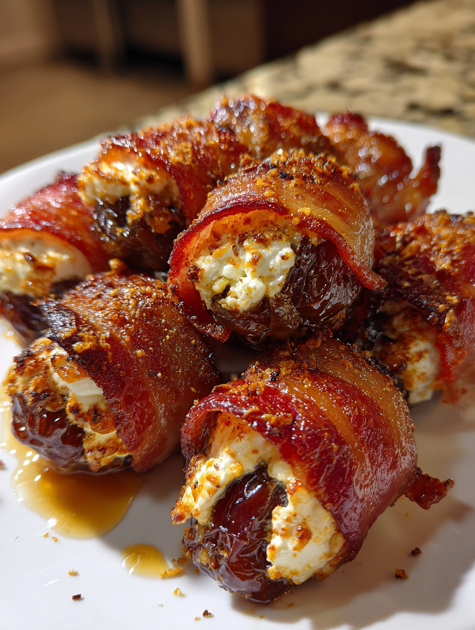 Bacon Wrapped Dates with Cheese: The Perfect Appetizer Delight