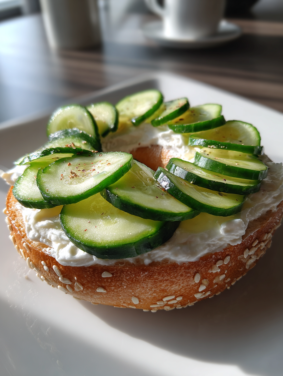 Bagel and Cream Cheese with Cucumber: A Delicious Breakfast Delight