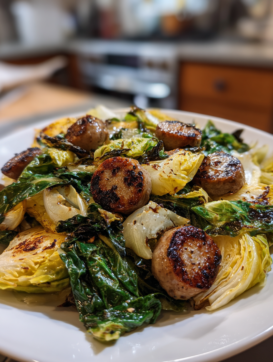 Cabbage and Sausage Sheet Pan Bake: Easy One-Pan Comfort Meal