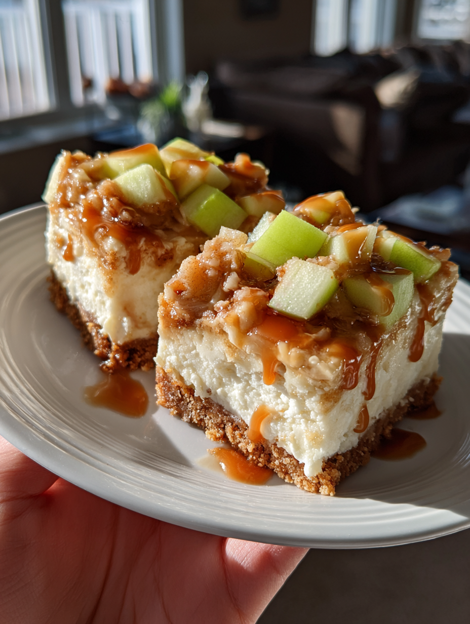 Caramel Apple Cheesecake Bars: Deliciously Creamy and Sweet Treat
